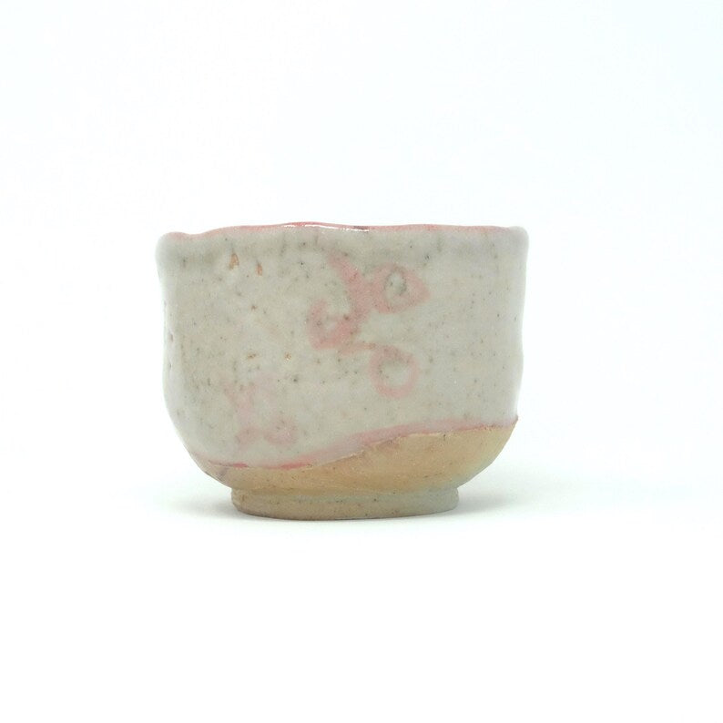 Wood Fired Tea Bowl for Matcha with Shino Glaze