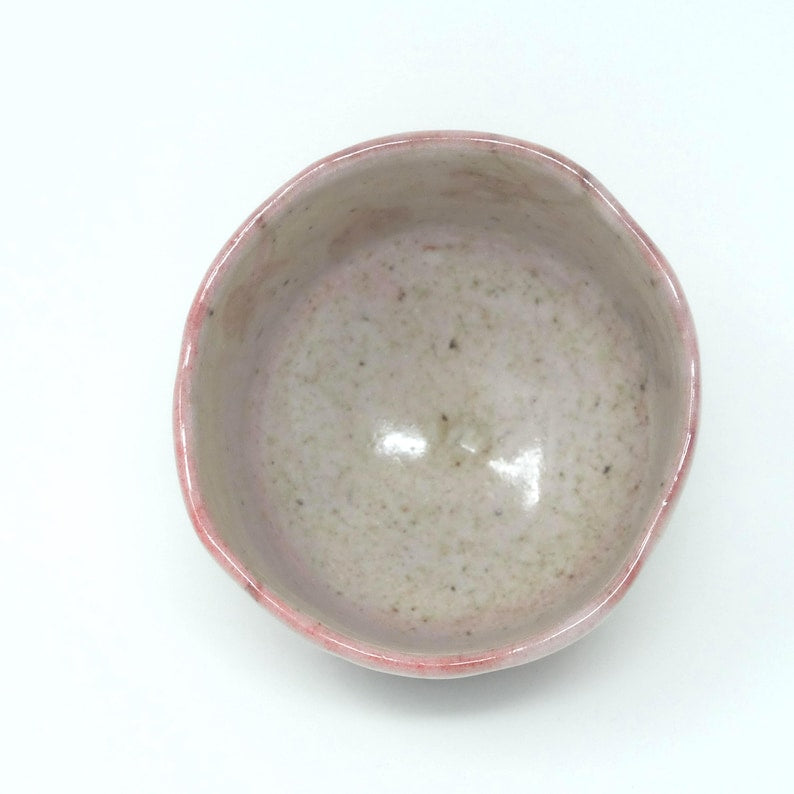 Wood Fired Tea Bowl for Matcha with Shino Glaze