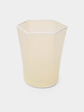 Cosima Hex Hand-Blown Glass Tumbler, Yellow