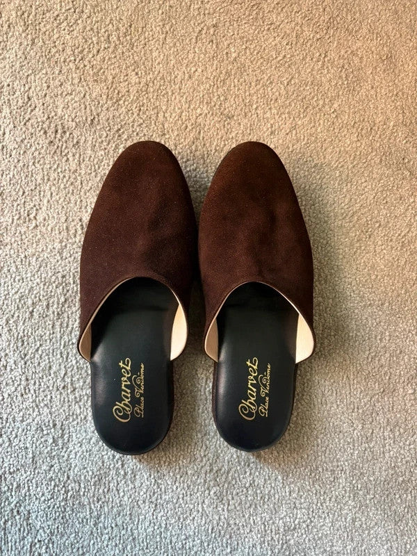 Charvet Brown Suede Slippers