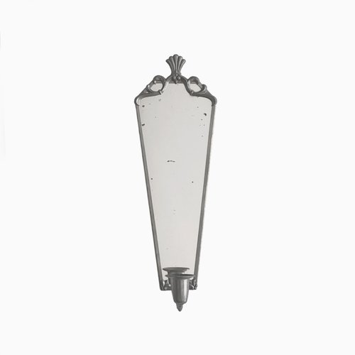 Small Swedish Grace Mirror in Tin and Glass